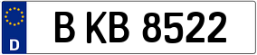 Trailer License Plate